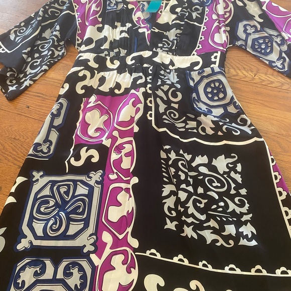 Alice & Trixie v-neck silk dress - size s - Picture 7 of 8